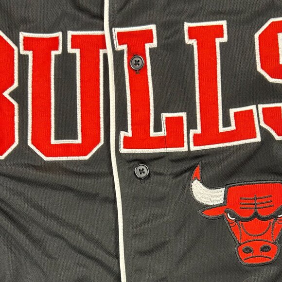 New With Tags Chicago Bulls Baseball Style Jersey Sz M - Picture 3 of 8